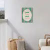 Gestreept - Quote - Ovaal - Roze tuinposter los doek klein -sfeer8