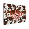 Koeienprint - Limited edition - Rood Tuinposter op houten frame 2 cm dik klein -3d