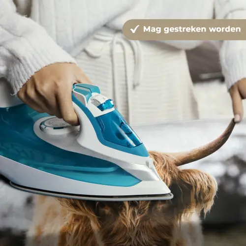 Schotse Hooglander -  Koe - Gras - Dieren - Natuur Wandkleed katoen klein -sfeer9