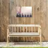 Mussen op Houten Palen Tuinposter op houten frame 2 cm dik klein -sfeer4