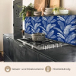 Blad - Palm - Blauw keuken achterwand 2 middel 871 -usp_DE