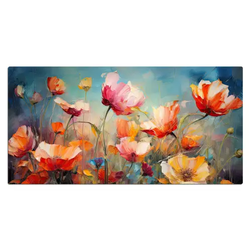 Bloemen - Watercolor - Kunst - Botanisch - Natuur Muismat XXL klein -3d_leeg