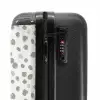 Grijze verfspatten op een gebroken wit NBS - Handbagage koffer - Volwassenen Unisex middel -slot