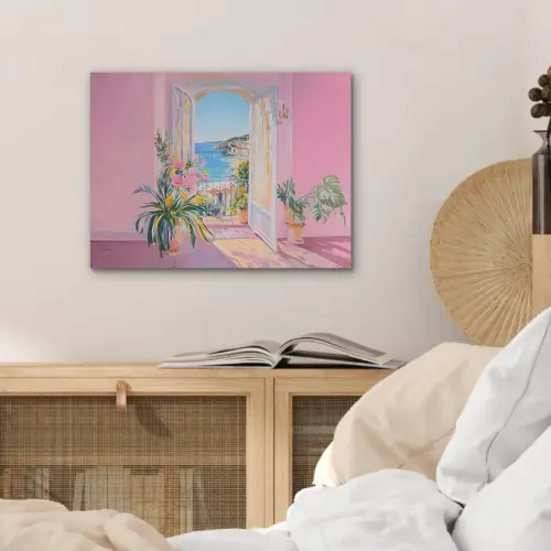 Roze - Buiten - Verf PET vilt klein -sfeer3