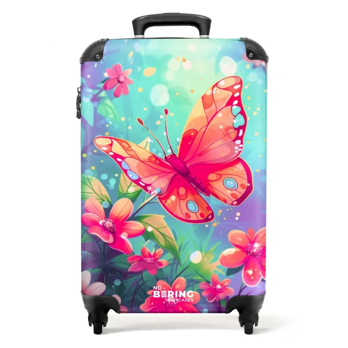 Verbluffende vlinder NBS - Handbagage koffer - Unisex middel -productfoto_recht
