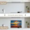 Zee - Zonsondergang - Strand - Wolken - Oranje keuken achterwand spatscherm klein -voor_na_DE