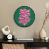 Abstract - Pink - Lijnen - Groen Fotolijst rond zonder passe partout klein -sfeer1