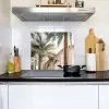 Gebouw - Palmbomen - Beige - Zon Inductie beschemer met haakjes middel -sfeer2
