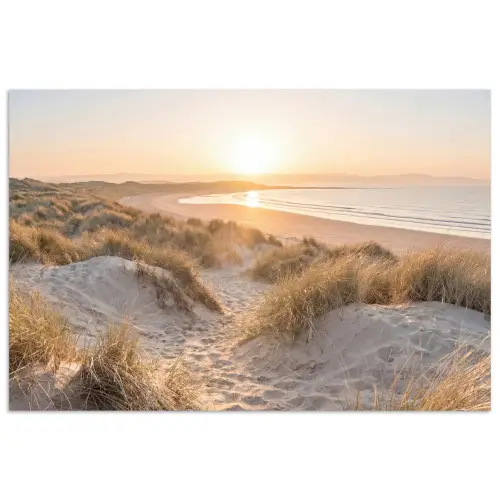 Duinen - Strand - Zee poster papier klein -3d