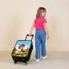 Specht op en boomstronk Kinderkoffer - Zwart klein -sfeer1