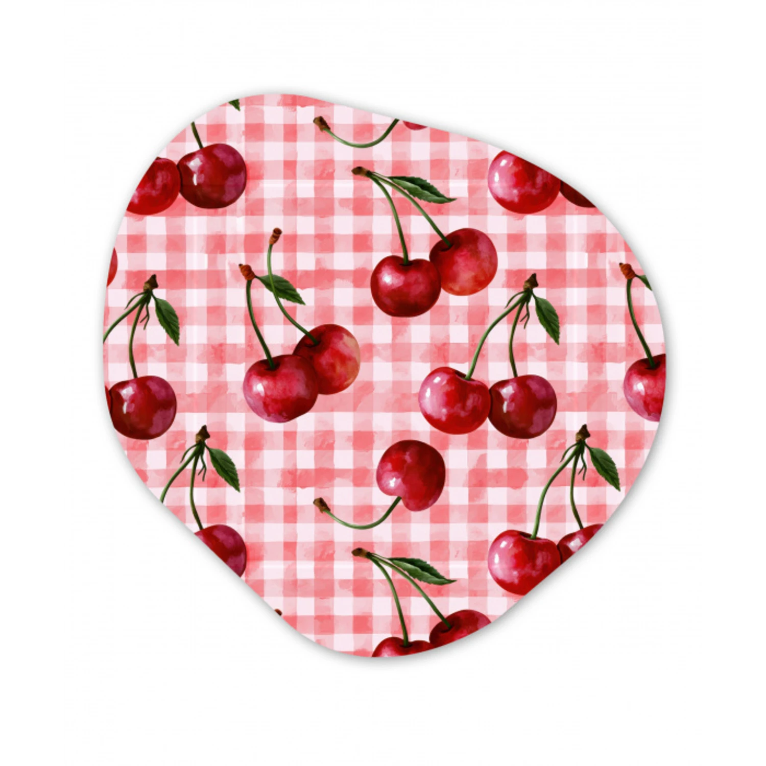 Kersen - Blokken - Rood Wandcirkel Organisch Forex 3mm klein 629 -3d