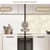Patroon - Organisch - Beige keuken achterwand 2 middel 871 -voor-na2_DE