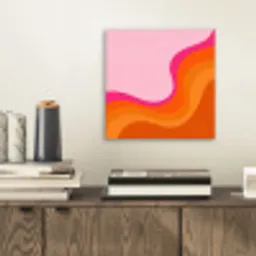 Retro - Waves - Kleurrijk aluminium wit klein -sfeer1