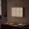 Giraf - Patroon - Beige - Bruin Light Box met batterij (Wandlamp) middel 907 -sfeer1