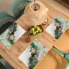 Marmer - Goud - Groen - Luxe Placemat vinyl groot -zzsfeer5_Kitchenyeah-website