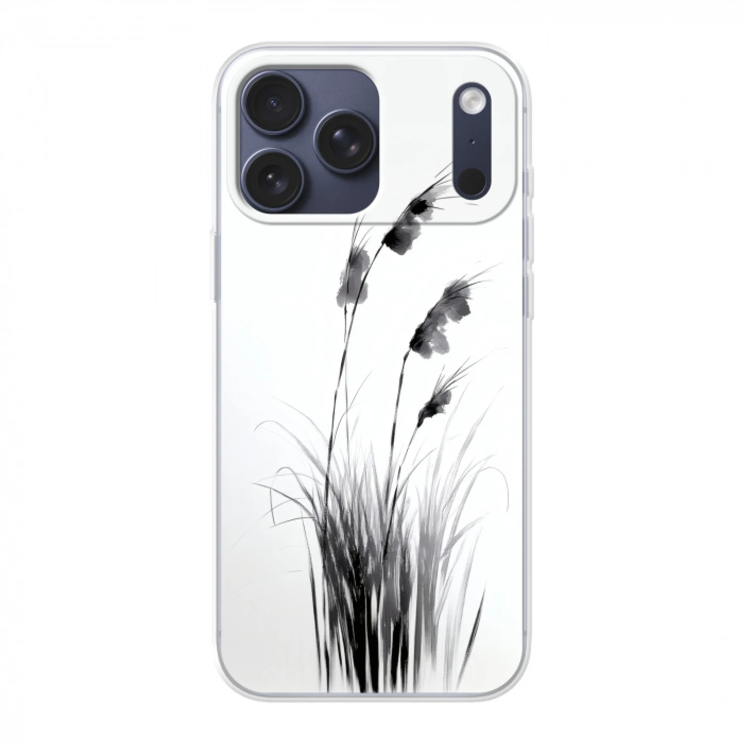 Minimalistisch - Stelen - Wit Telefoonhoesje iPhone 17 Pro Max klein -3d