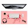 Star girl - Roze - Panter - Ster Muismat XXL klein -3d