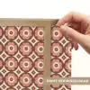 Bloemvormen - Patroon - Roze - Vintage Light Box met kabel (Wandlamp) klein -USP_websiteprintNL