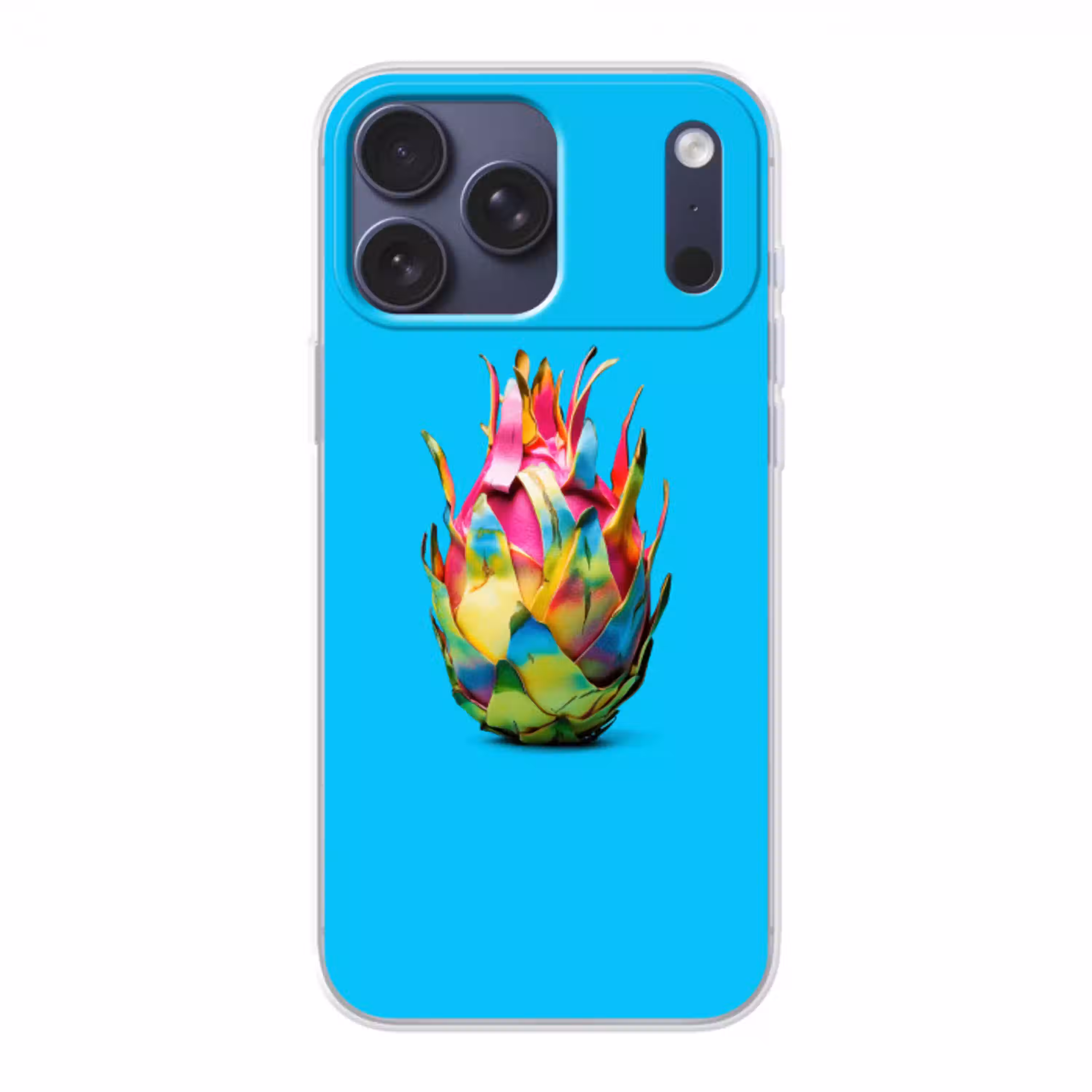 Drakenfruit - Blauw - Levendig Telefoonhoesje iPhone 17 Pro Max klein -3d