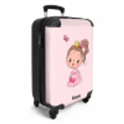 Prinsesje roze NBS - Handbagage koffer - Unisex middel -productfoto_3d