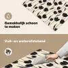 Tulpen - Patroon - Zwart Inductie beschemer met haakjes klein 777 -ky-schoon-nl