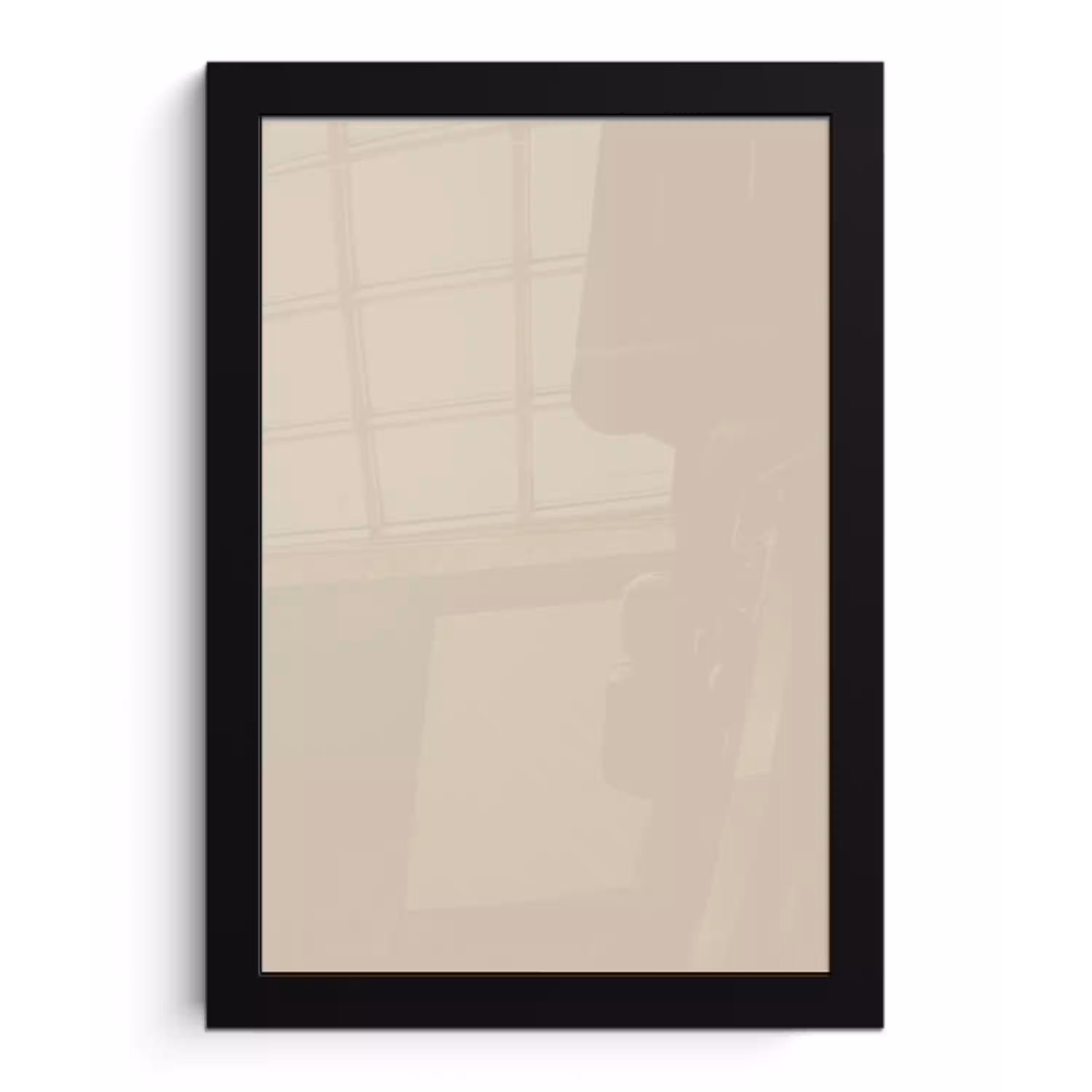 Baked - Biscuit - Nude fotolijst zwart zonder passe partout klein 224 -3d