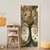 Levensboom - Boom - Abstract - Modern deurposter klein -sfeer4