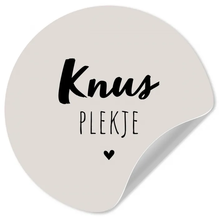 Knus plekje - Quotes - Tekst - Thuis Wandcirkel behangsticker klein -3d