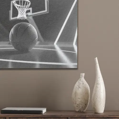 Basketbal - Basketbalveld - Lichtlijnen PET vilt klein -sfeer6_closeup