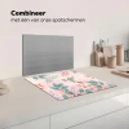 Kolibrie - Vliegen - Natuur - Illustratie - Kleurrijk Inductie beschermer vinyl 3mm middel -wsfeer7_website