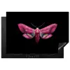 Vlinder - Roze - Nachtvlinder Inductie beschermer vinyl 3mm klein -3d
