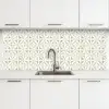 Abstract - Structuur - Grijs - Wit keuken achterwand 2 middel 871 -3d