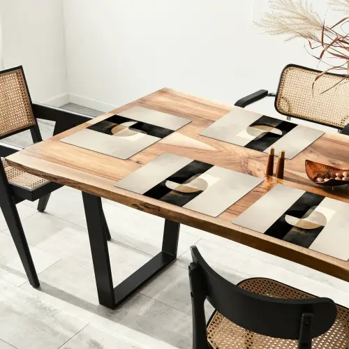 Modern - Vierkant - Vormen Placemat vinyl groot -zzsfeer4_Kitchenyeah-website