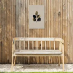 Beukenbladeren - Bruin - Groen - neutraal Tuinposter op houten frame 2 cm dik klein -sfeer4