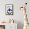 Korenbloem - Valentijn - Bloem - Blauw fotolijst zwart zonder passe partout klein -usfeer4_kinderkamer