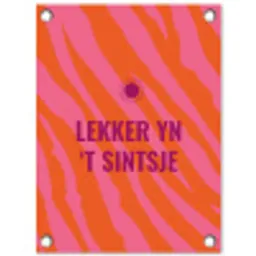 Quote - Zomer - Roze tuinposter los doek klein -3d