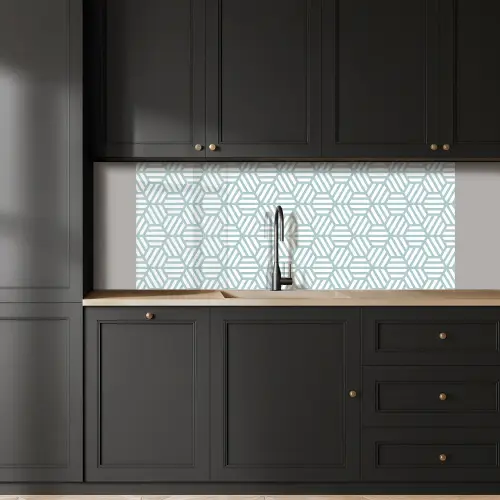 Groen - Geometrie - Patronen - Abstract keuken achterwand 2 middel 871 -sfeer1