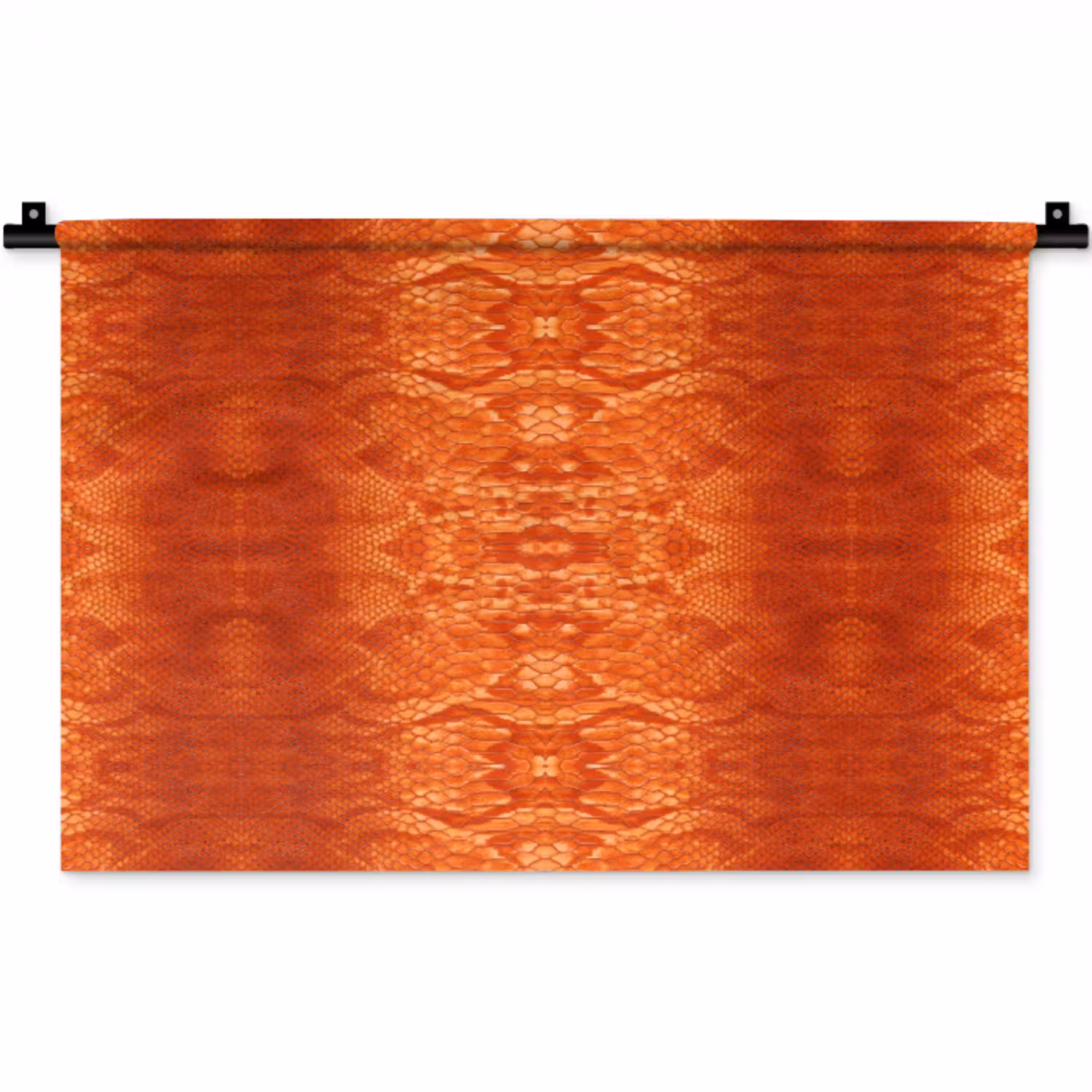 Slang - Boa - Oranje Wandkleed katoen klein 269 -zz3d