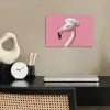 Flamingo - Roze - Koksmuts - Vogel poster papier klein -sfeer1