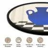 Vaas - Blauw - Geblokt - Modern Fotolijst rond zonder passe partout klein -closeup_NL