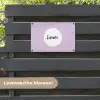 Geniet - Tekst - Quotes tuinposter los doek klein -sfeer3