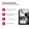 Schotse hooglander - Natuur - Koe - Zwart - Wit Inductie beschermer vinyl 3mm klein -wsfeer2_website