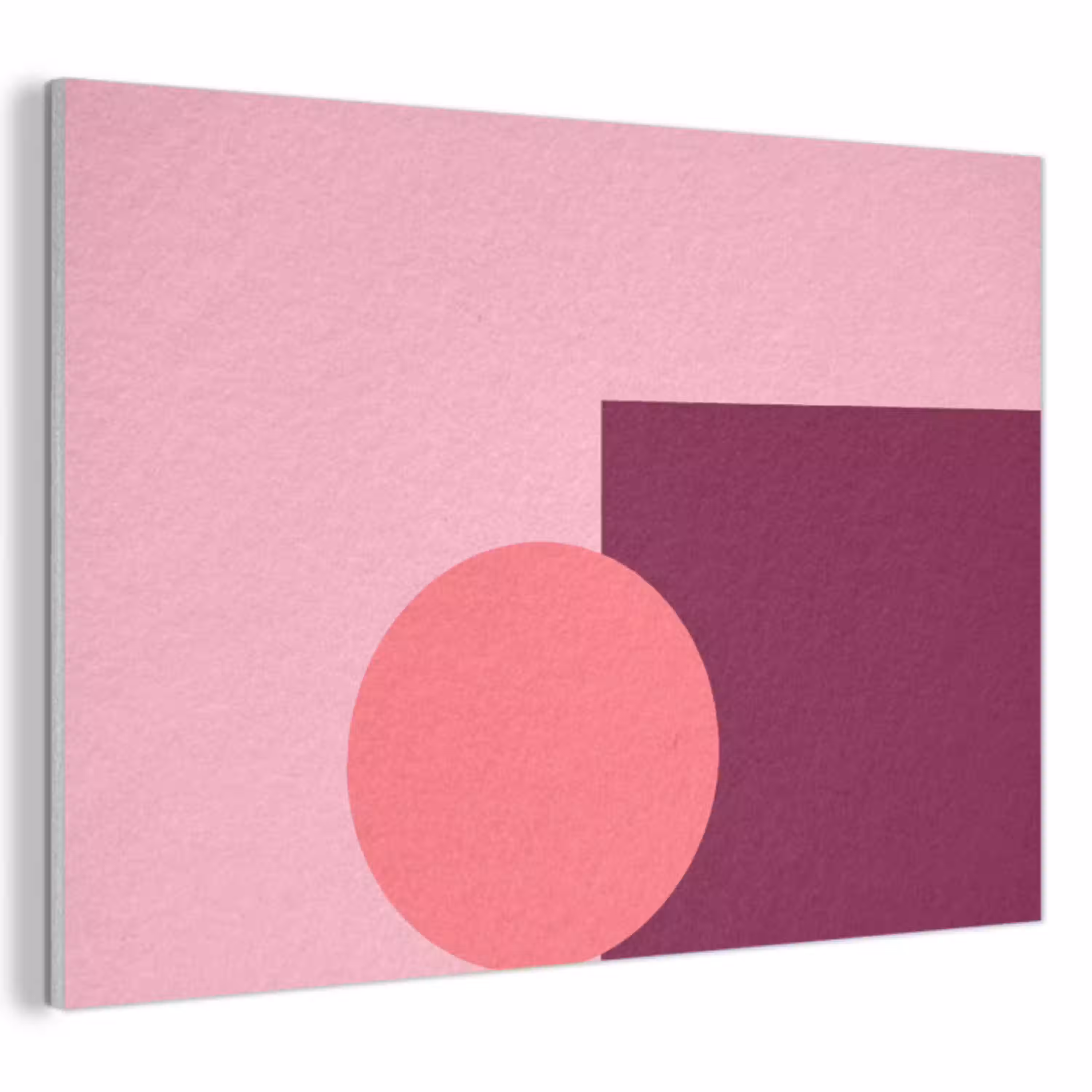 Abstract - Vormen - Roze - Modern - Design PET vilt klein -3d