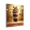 Dessert - Chocolade - Zoet - Eten aluminium wit klein -3d