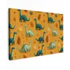 Dinosaurussen - Stekels - Herfstbladeren - Bruin canvas 2cm klein -z3d