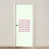 Focus on the good - Roze deurposter klein -3d_beige