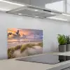 Zonsondergang - Duin - Strand - Planten - Zee keuken achterwand spatscherm klein -3d_schuin