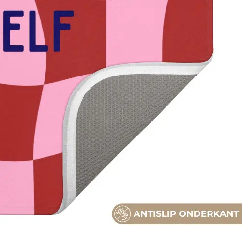 Furture - Geblokt - Rood Badmat klein -USP_AntislipNL