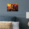Vrouw - Bloemen - Papegaai - Schilderachtig poster papier klein -sfeer2
