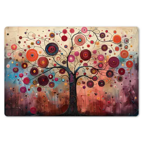 Boom - Paars - Abstract - Kunst Placemat vinyl groot -zzsfeer1_Kitchenyeah-website